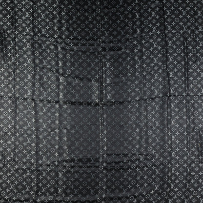 Louis Vuitton Silk Lurex Wool Monogram Shine Shawl Black 1 of 4