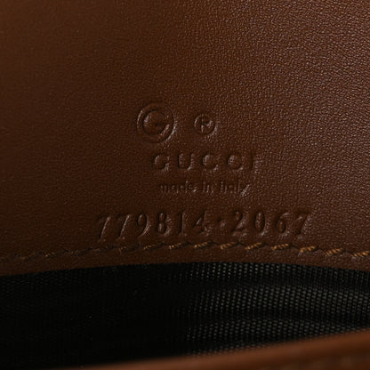 Gucci GG Supreme Monogram Calfskin Mini Padlock Shoulder Bag Beige Black Cuir 6 of 9