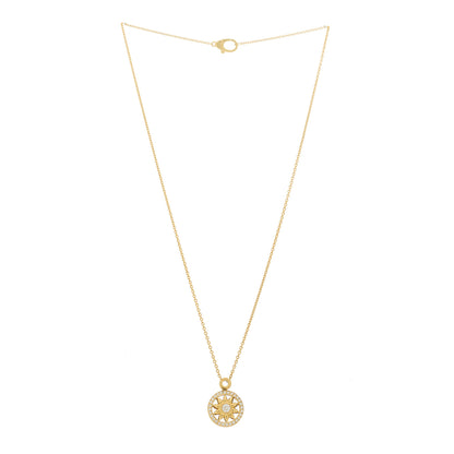 Harry Winston 18K Yellow Gold Diamond Winston Gates Pendant Necklace 3 of 6