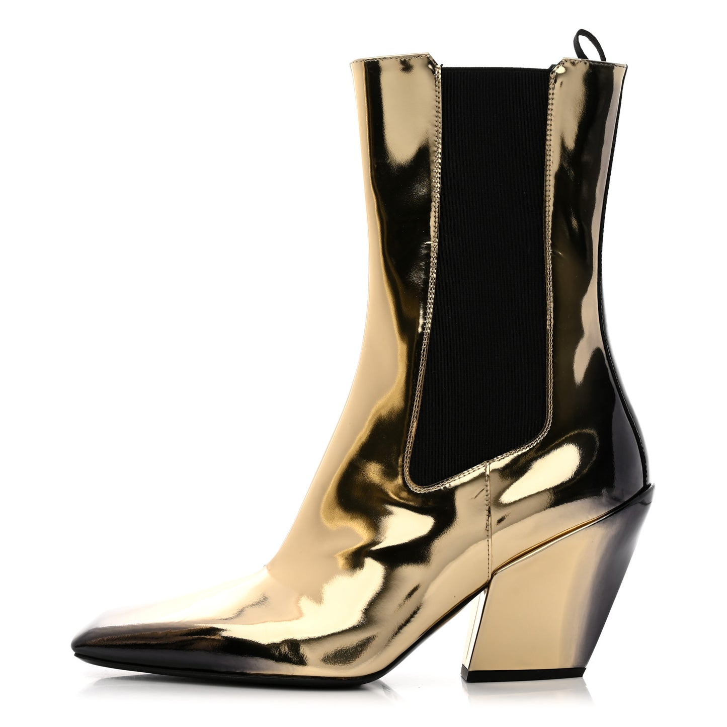 Spazzolato Chelsea Cowboy 75mm Boots 38.5 Platino