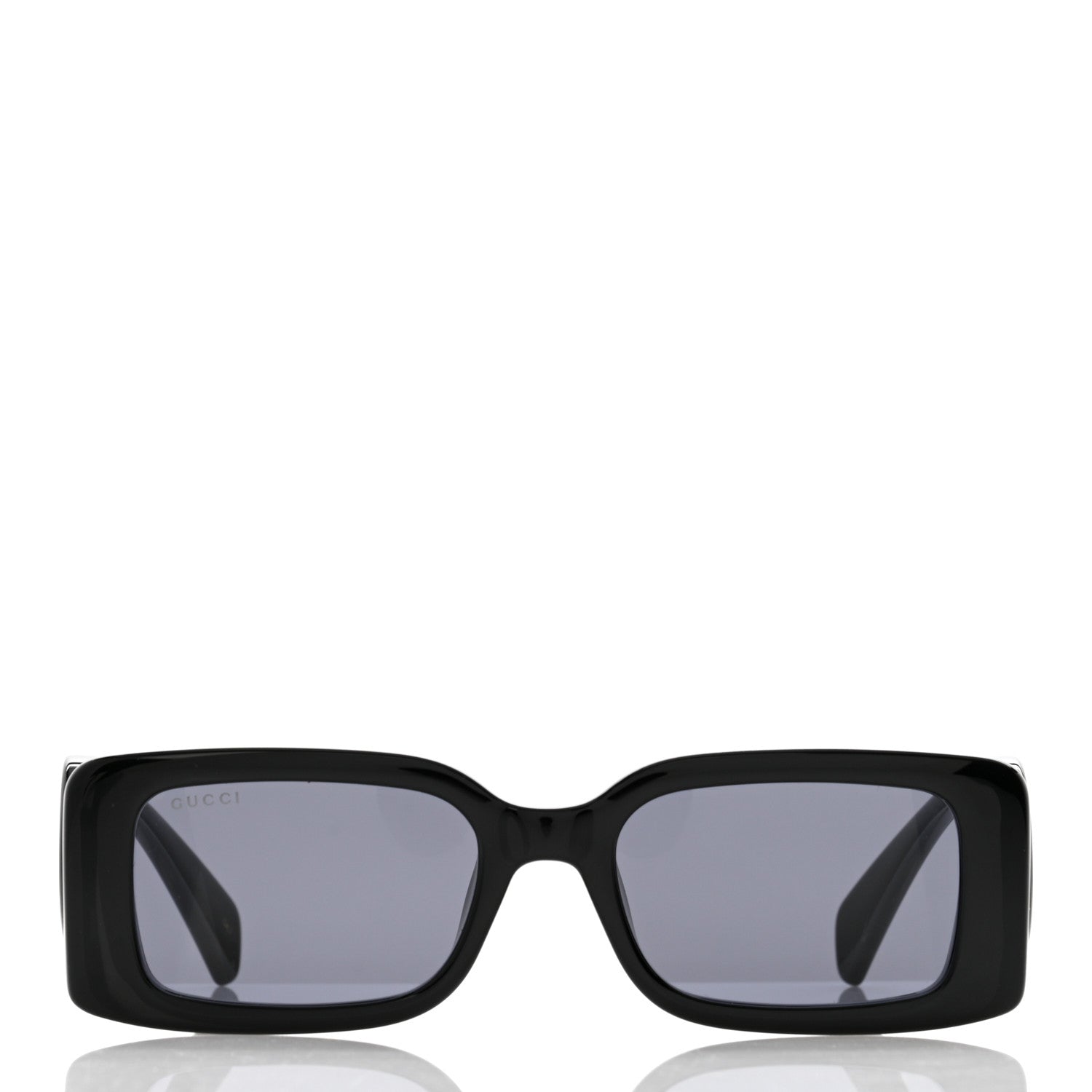 Gucci Acetate Chaise Rectangle Frame Sunglasses GG1325S Black 2 of 8
