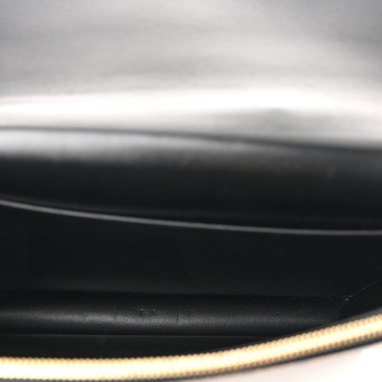 Grained Calfskin Leopard Print Cartable Small Briefcase Brown Black