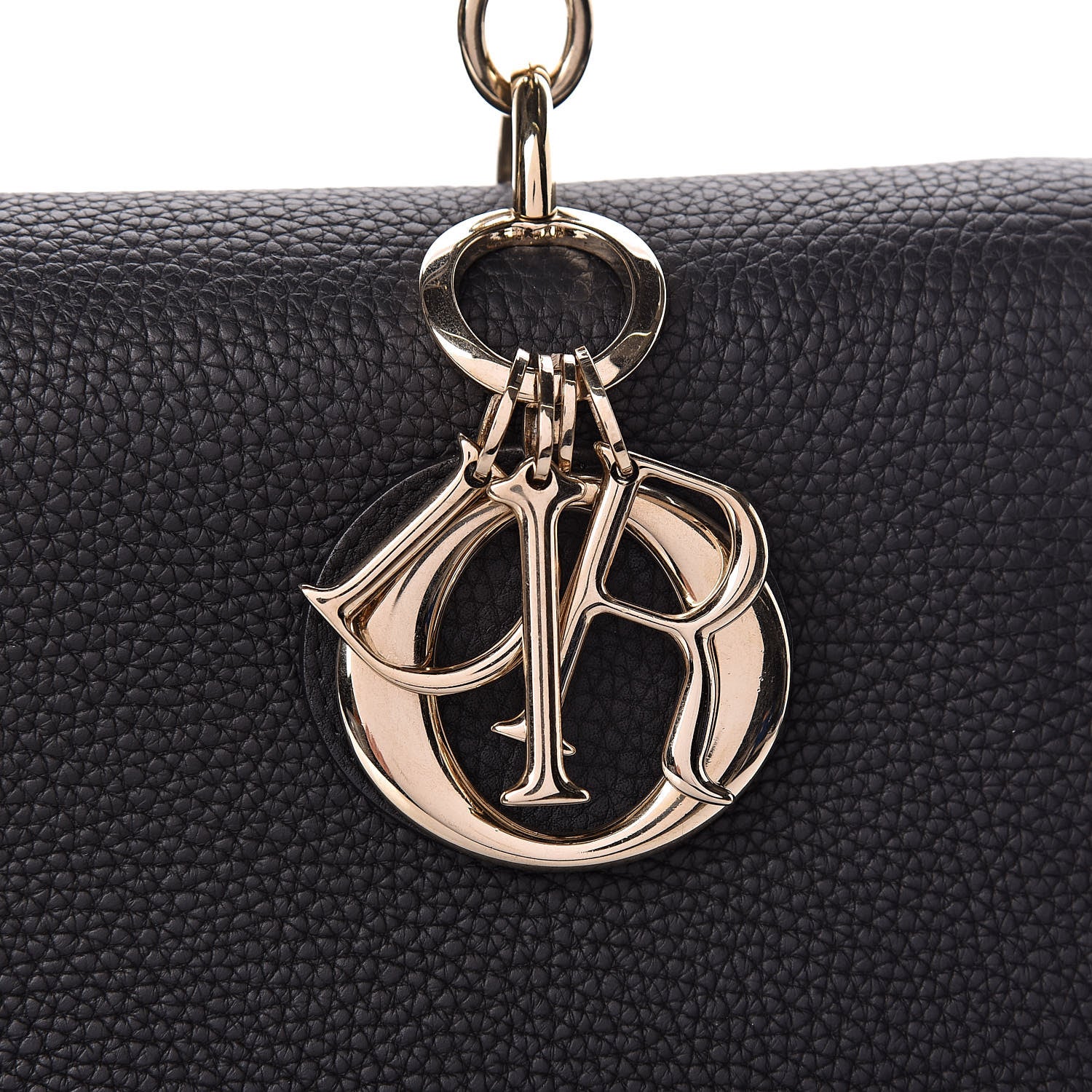 Christian Dior Bullcalf Medium Be Dior Flap Black Fraise 7 of 10