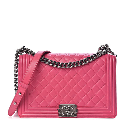 Chanel Lambskin Quilted New Medium Boy Flap Pink 1 of 16