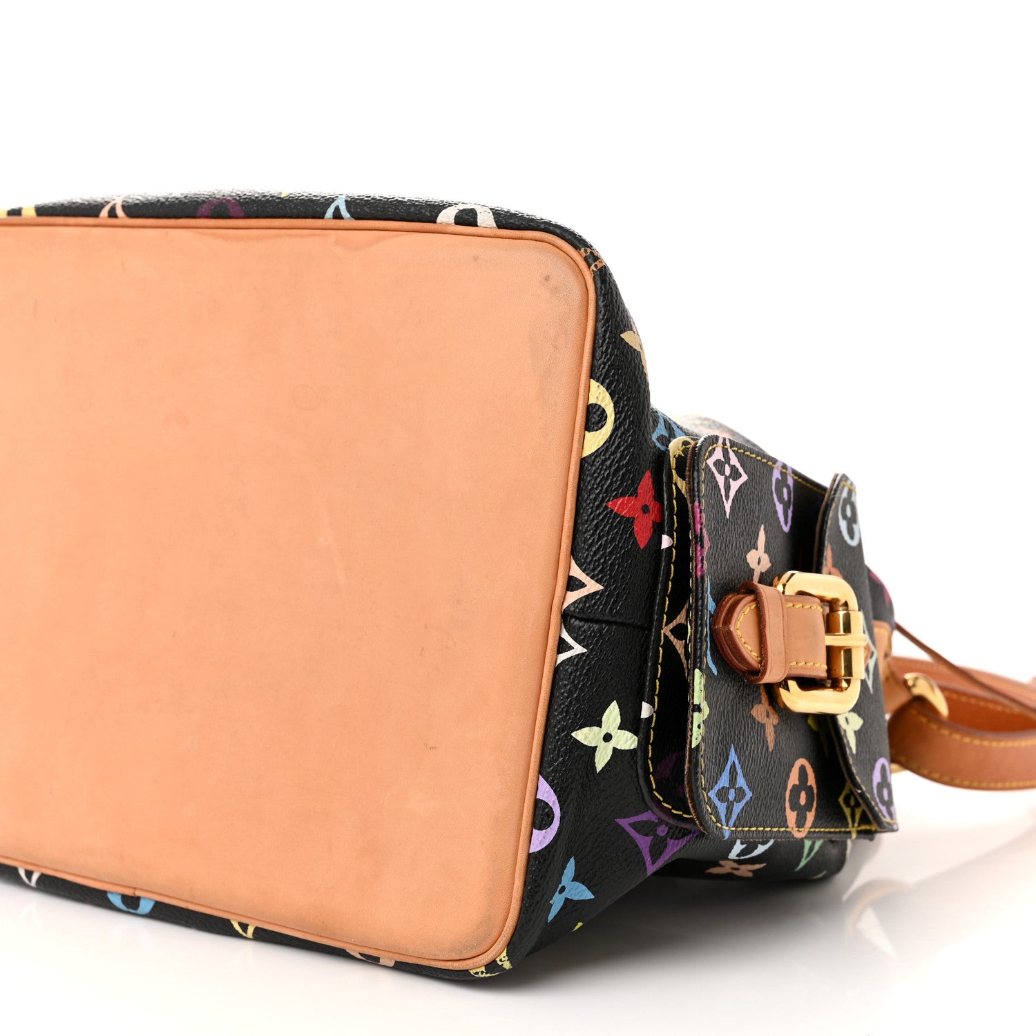 Louis Vuitton Monogram Multicolor Petit Noe Black 9 of 11