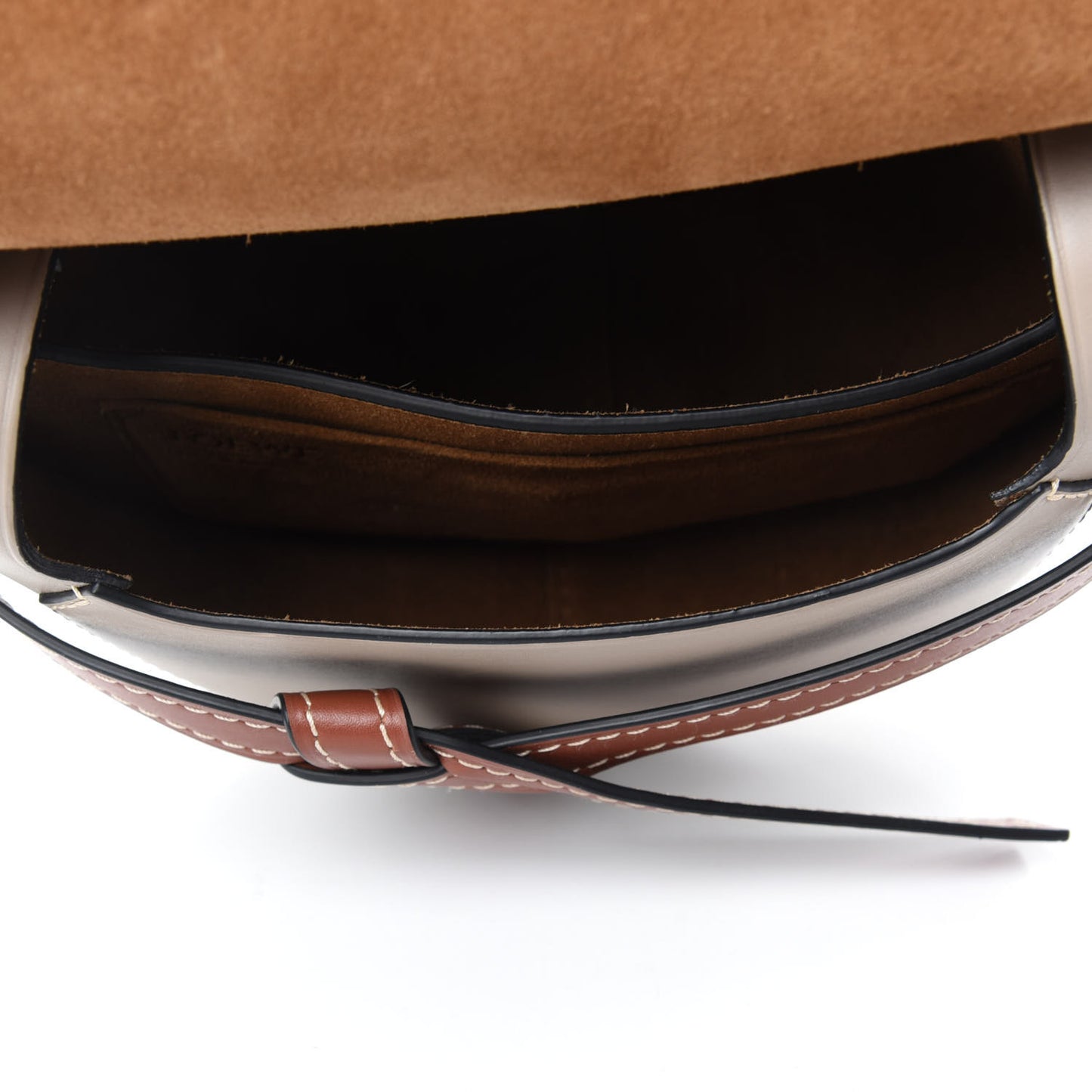 Calfskin Small Gate Crossbody Bag Amber Light Grey Rust