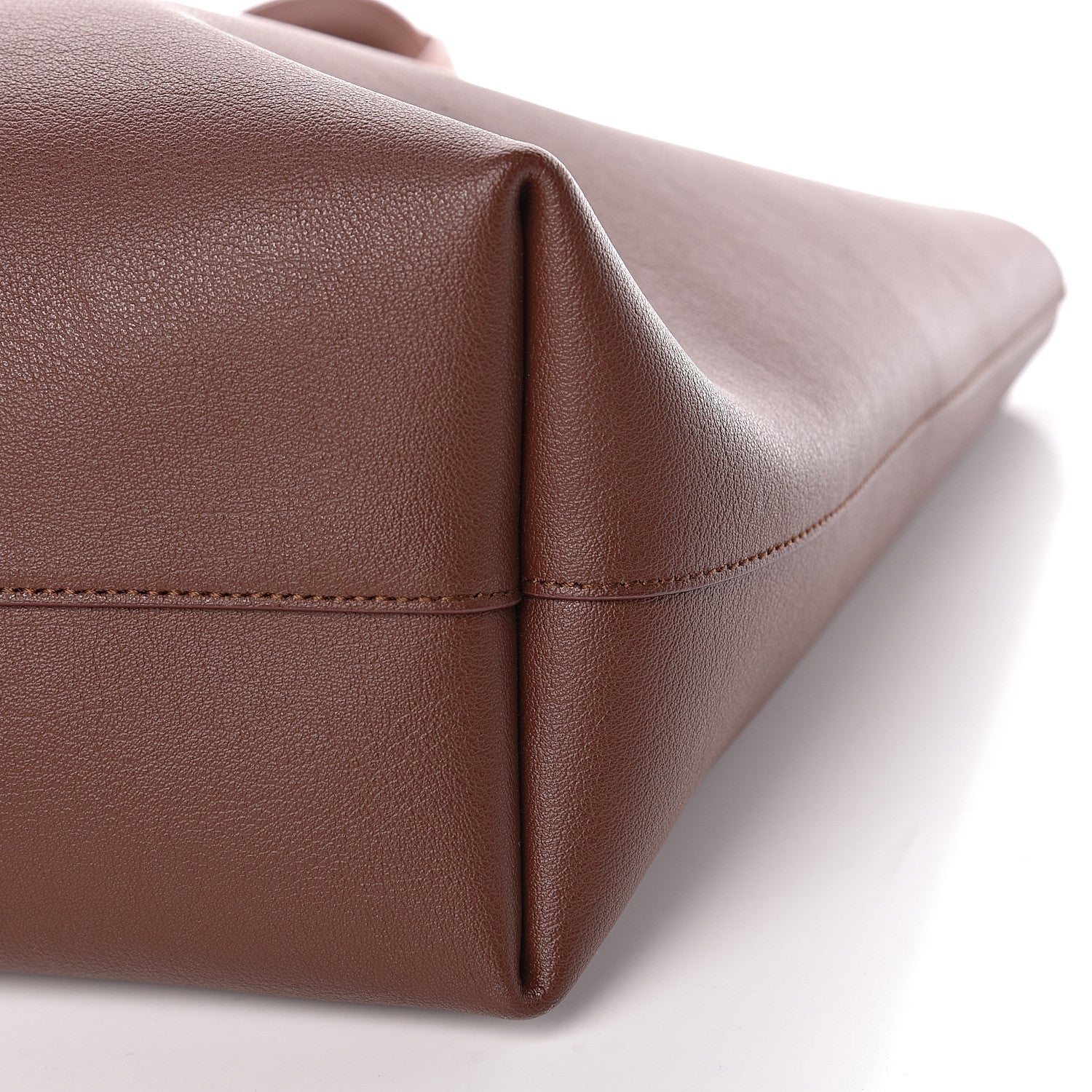 Saint Laurent Calfskin Large Shopping Tote Old Brandy 10 of 10