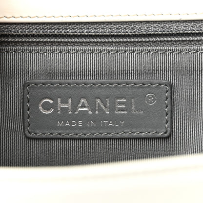 Chanel Glazed Calfskin Large Boy Reverso Flap White 6 of 13