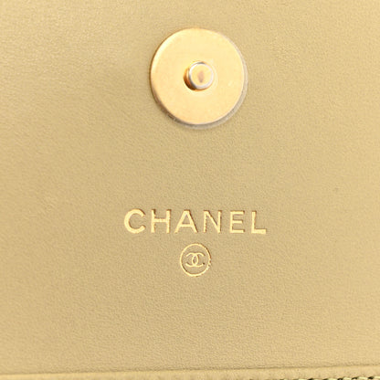 Chanel Lambskin Enamel Quilted Coco Hearts Clutch With Chain Light Green 6 of 12