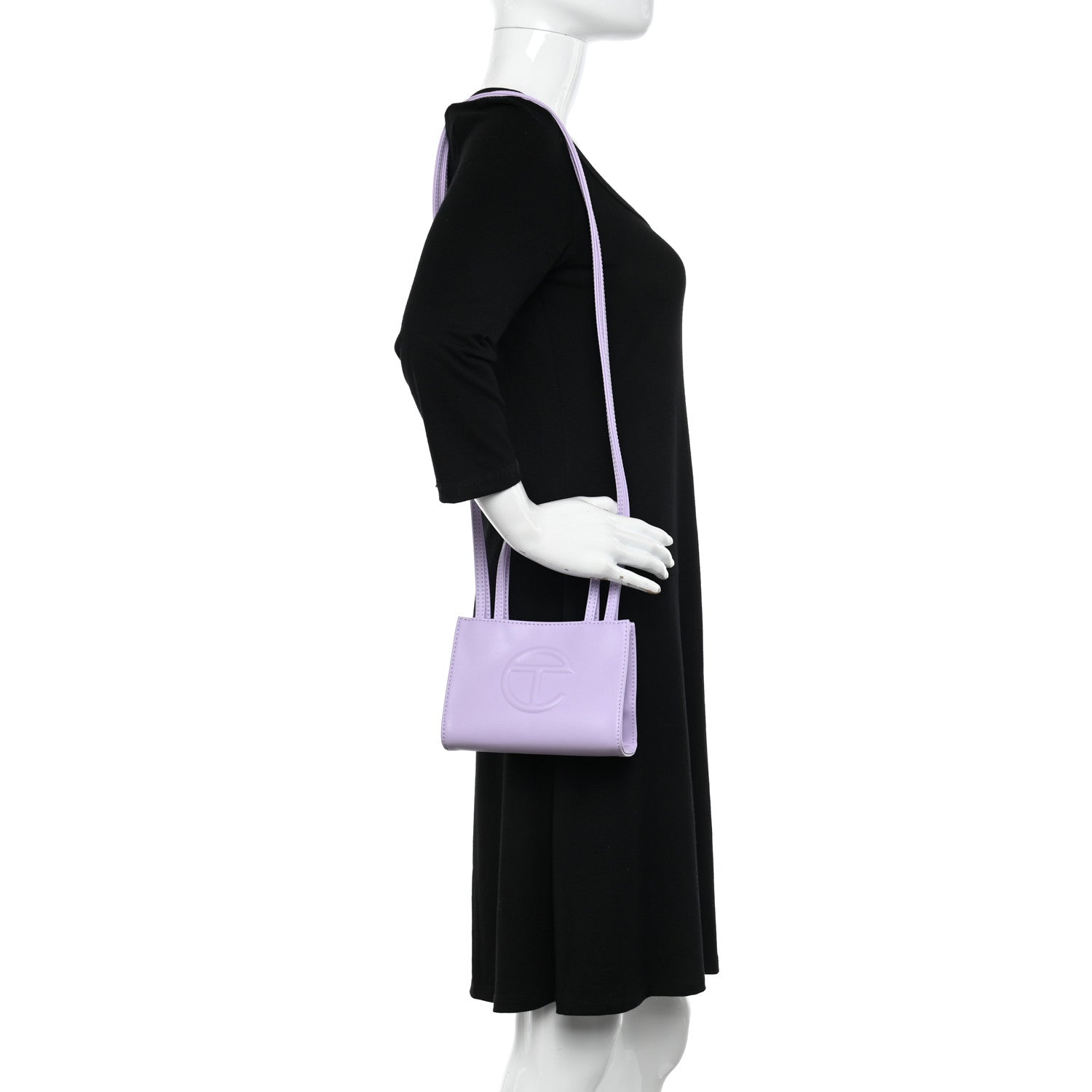 Telfar Vegan Leather Small Shopping Bag Lavender 2 of 9