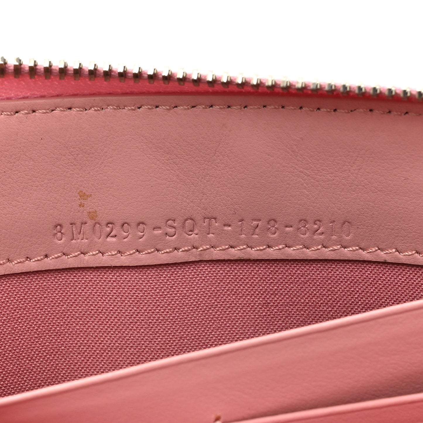 Vitello Elite Century Hypnoteyes Studded Zip Around Wallet Bubblegum Multicolor