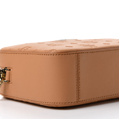 MCM Calfskin Ottomar Monogram Klara Crossbody Bag Sandstone 6 of 9