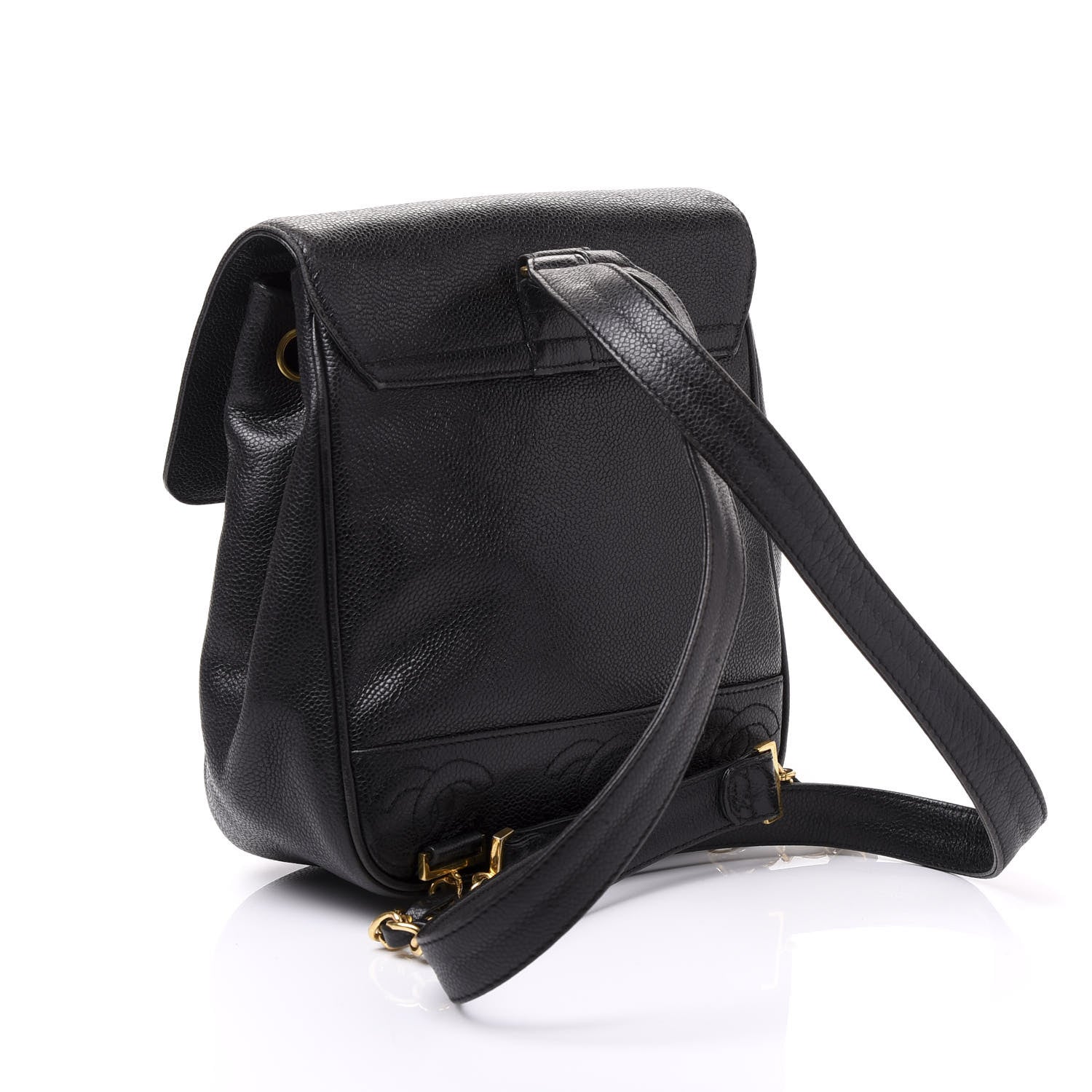 Chanel Caviar CC Backpack Black 2 of 9