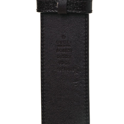 Gucci Textured Dollar Calfskin Nickel Double G 40mm Belt 90 36 Dark Cocoa 3 of 4