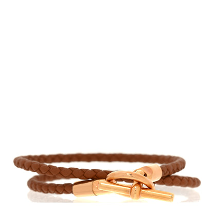 Hermes Swift Glenan Double Tour Bracelet T1 Gold 1 of 6