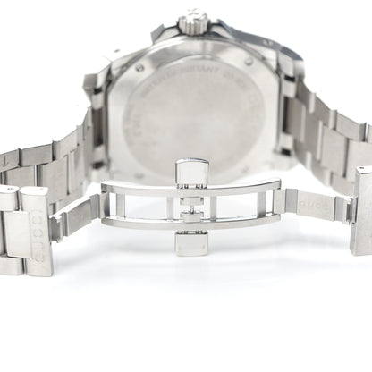 Gucci Stainless Steel 45mm Dive GMT Quartz Watch Black 5 of 6