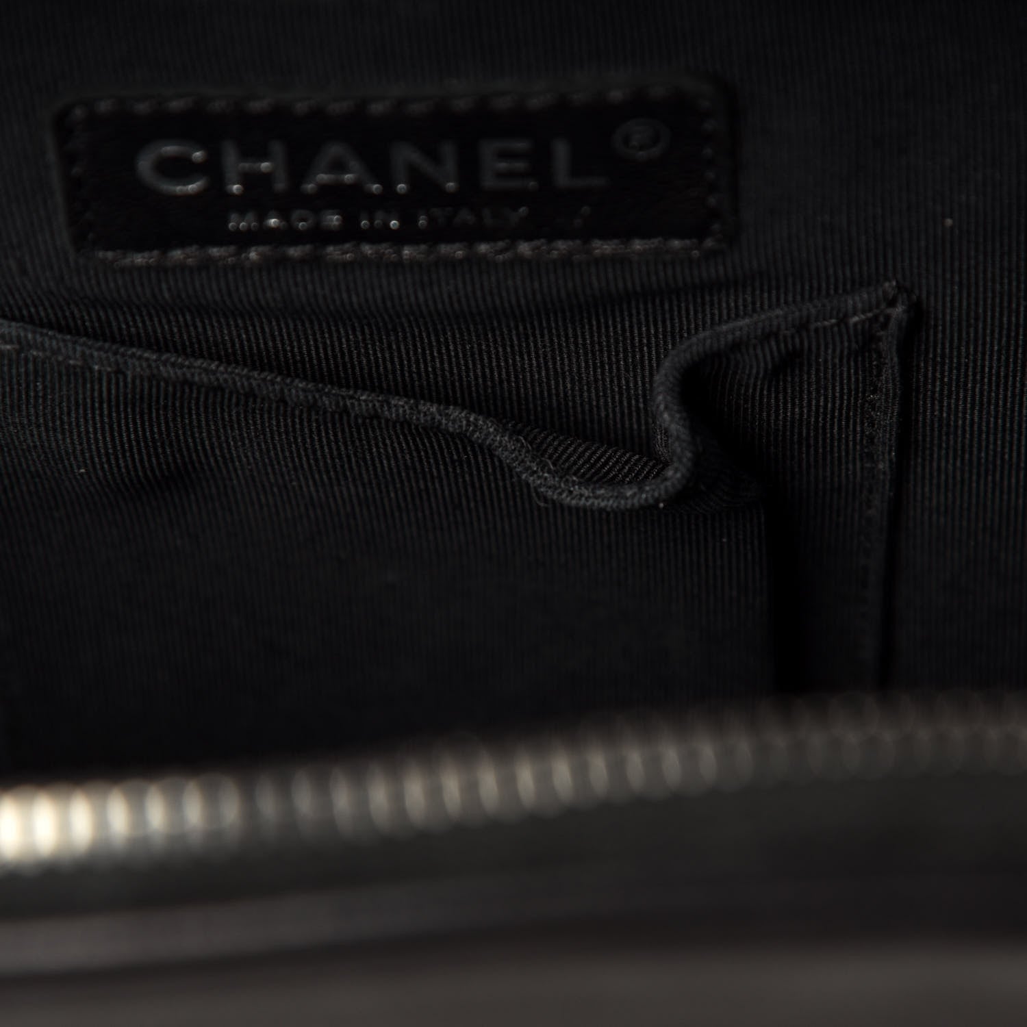 Chanel Lambskin Quilted Drawstring Backpack Black 13 of 14