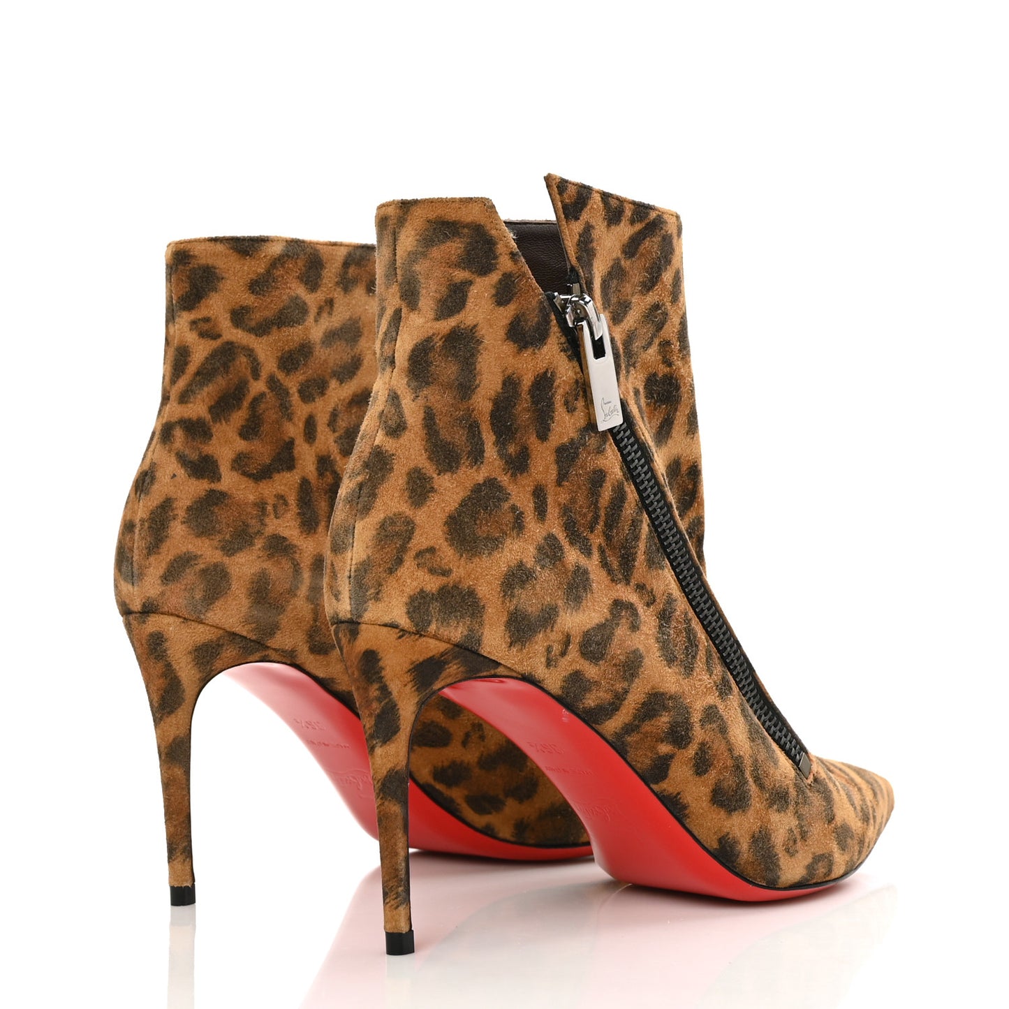 Veau Velours Kitty Birgikate 85 Ankle Boots 36.5 Leopard