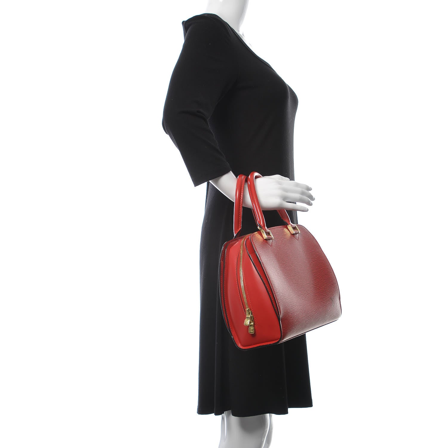 Louis Vuitton Epi Pont-Neuf Castillan Red 2 of 9