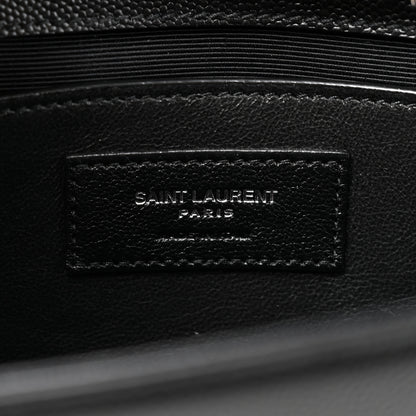 Saint Laurent Grain De Poudre Medium Classic Monogram Kate Satchel Black 6 of 11