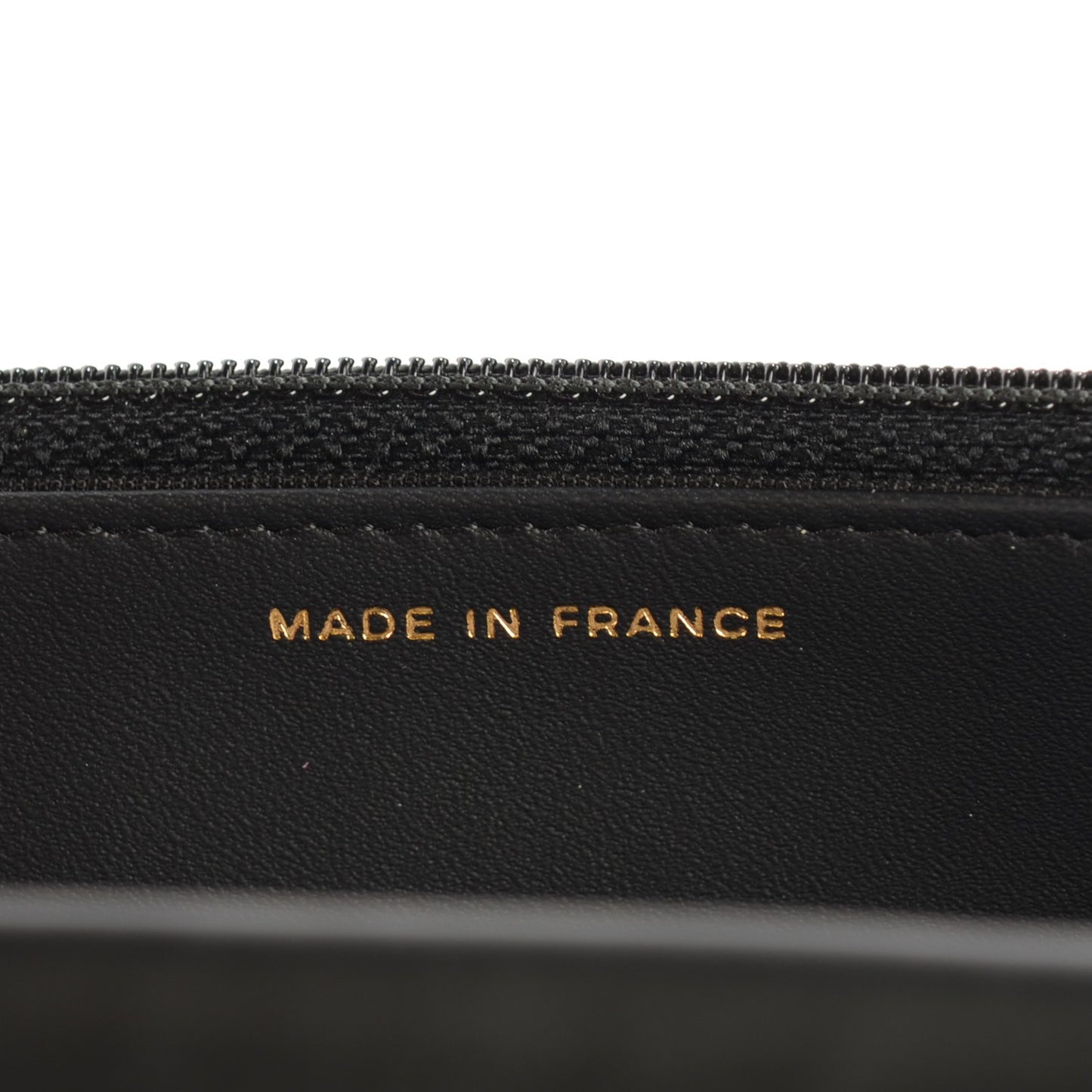Aged Calfskin Lady of Luck 2.55 Reissue Wallet on Chain WOC Black