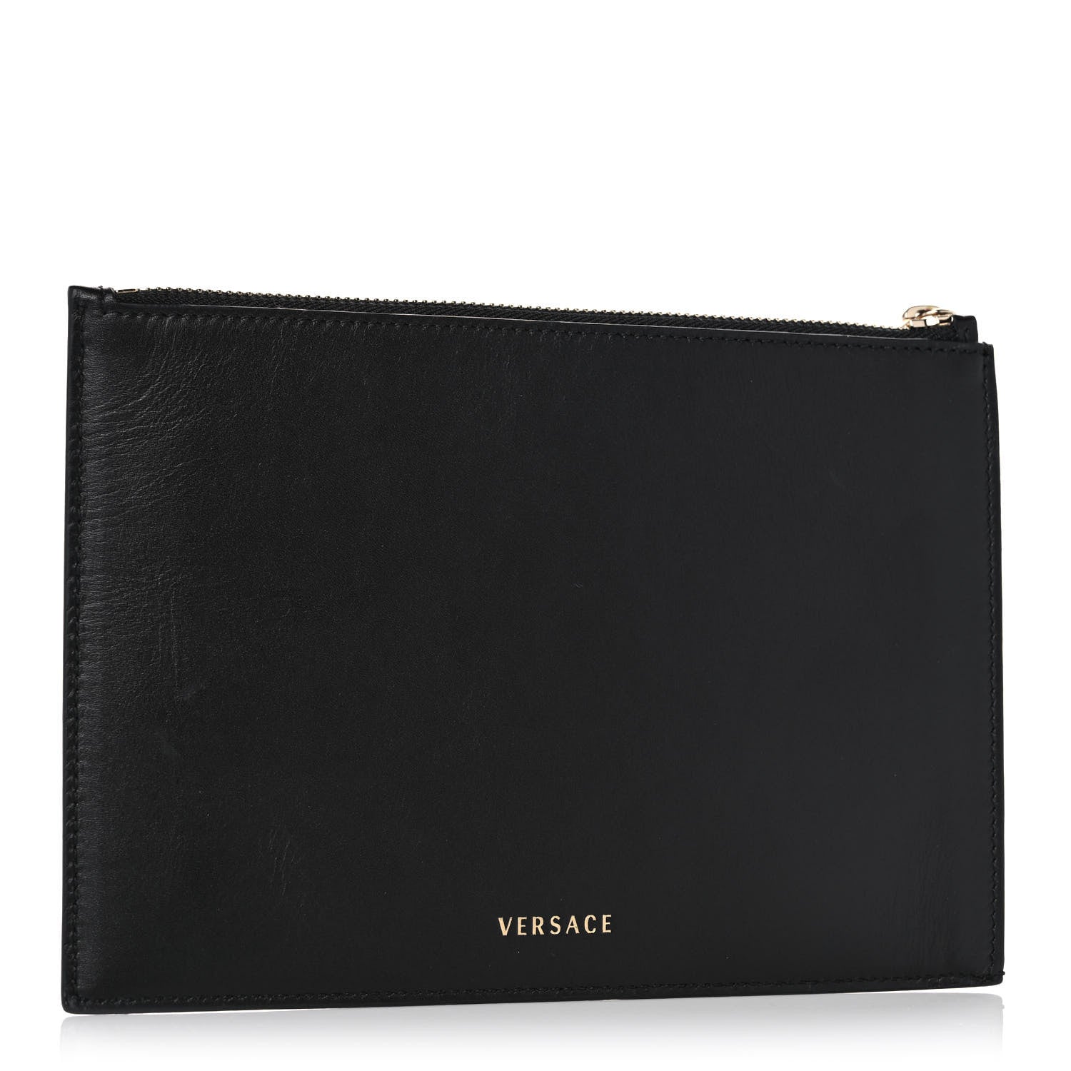 Versace Calfskin Pouch Black 3 of 12