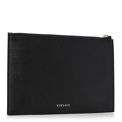 Versace Calfskin Pouch Black 3 of 12