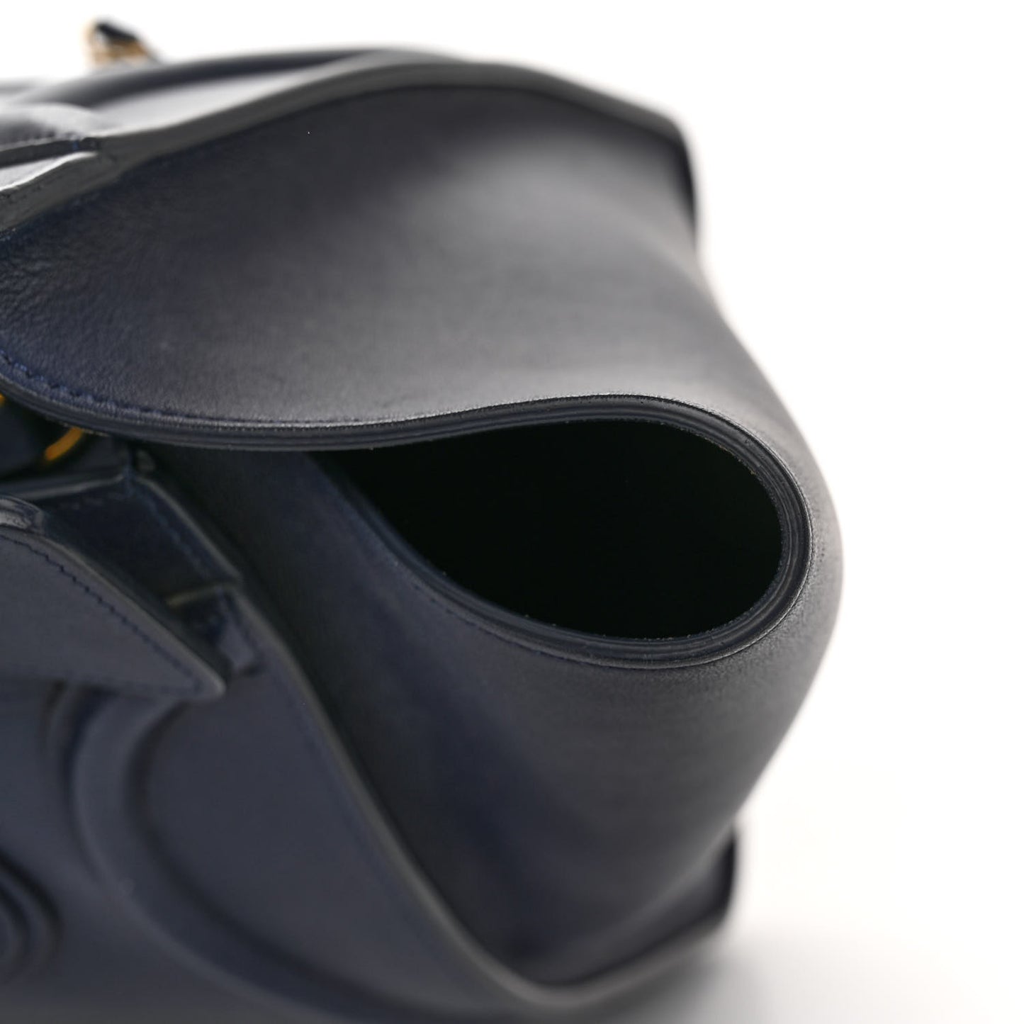 Smooth Calfskin Mini Luggage Navy Blue