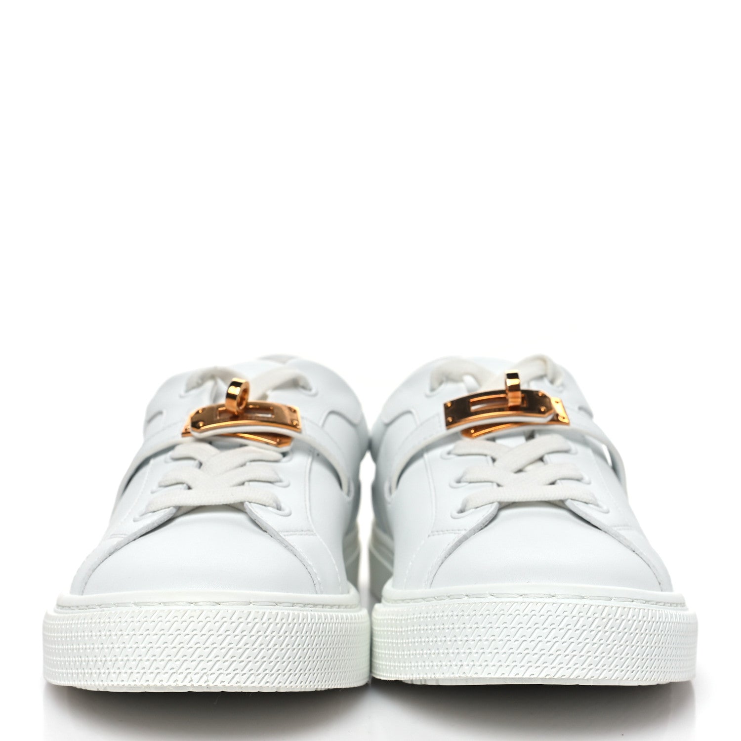 Hermes Calfskin Day Sneakers 38 White 3 of 11