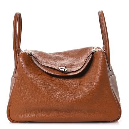 Hermes Taurillon Clemence Lindy 34 Gold 1 of 13