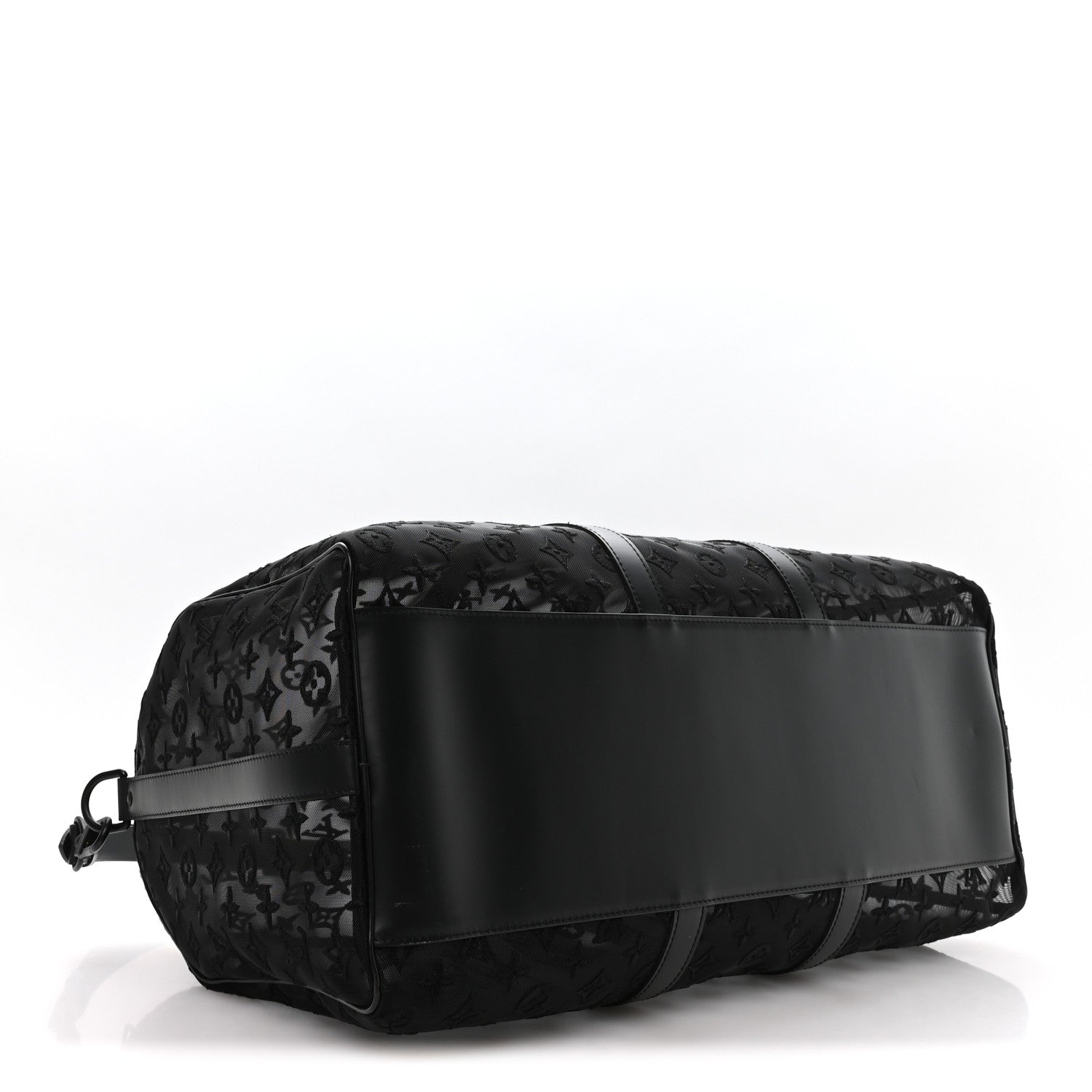Louis Vuitton Monogram See Through Keepall Bandouliere 50 Black 3 of 8