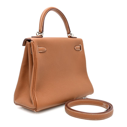 Hermes Togo Kelly Retourne 25 Gold 3 of 10