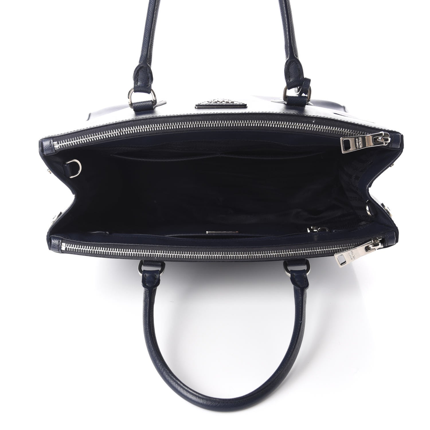 Prada Saffiano Medium Galleria Double Zip Tote Baltico 5 of 13