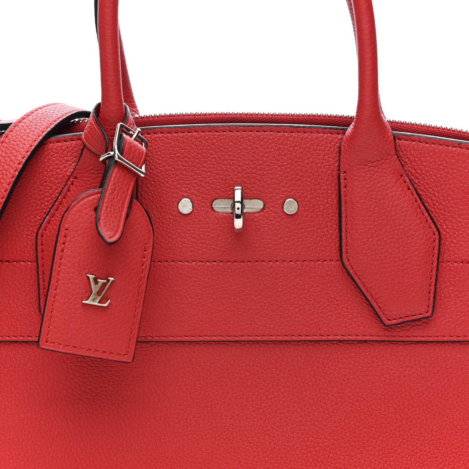 Louis Vuitton Taurillon City Steamer MM Rubis 10 of 12