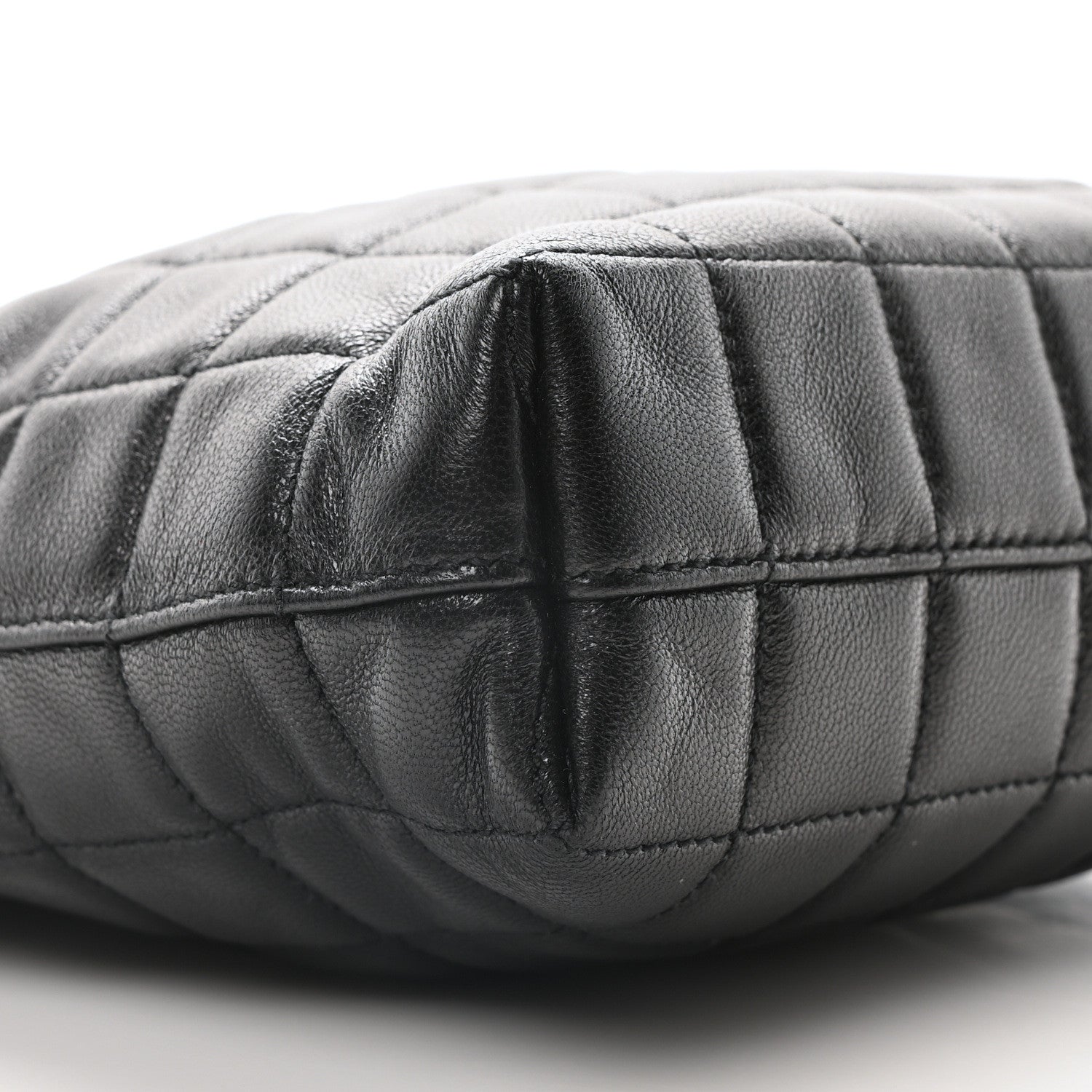 Saint Laurent Lambskin Carre Quilted Mini Shopping Bag Black 9 of 10