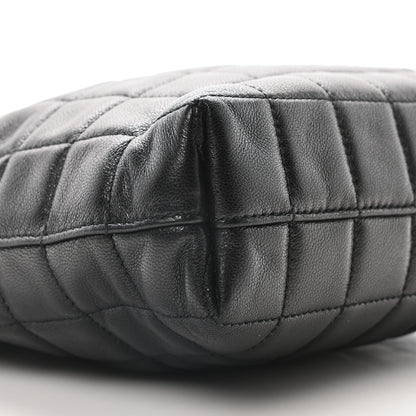 Saint Laurent Lambskin Carre Quilted Mini Shopping Bag Black 9 of 10