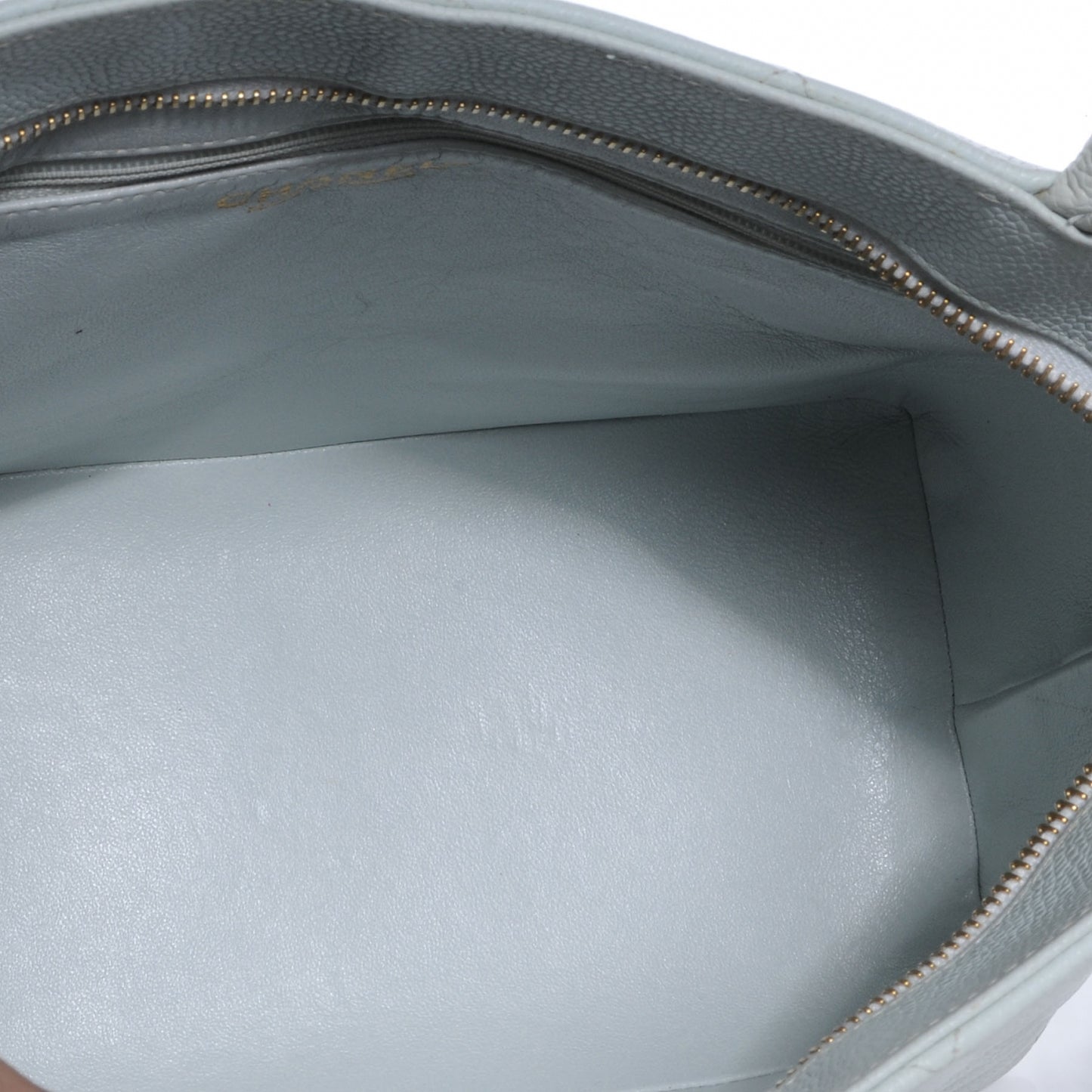 Caviar Medallion Tote Light Blue