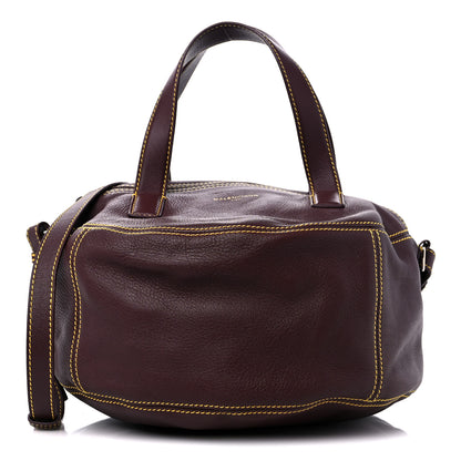 Balenciaga Calfskin Round Air Hobo Burgundy 1 of 10