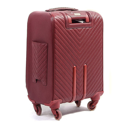 Chanel Calfskin Chevron Quilted Coco Case Trolley Red 2 of 6