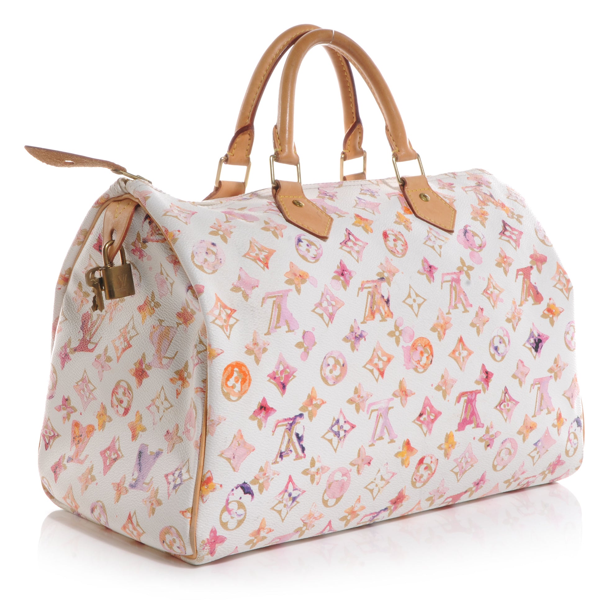 Louis Vuitton Watercolor Aquarelle Speedy 35 White 3 of 7