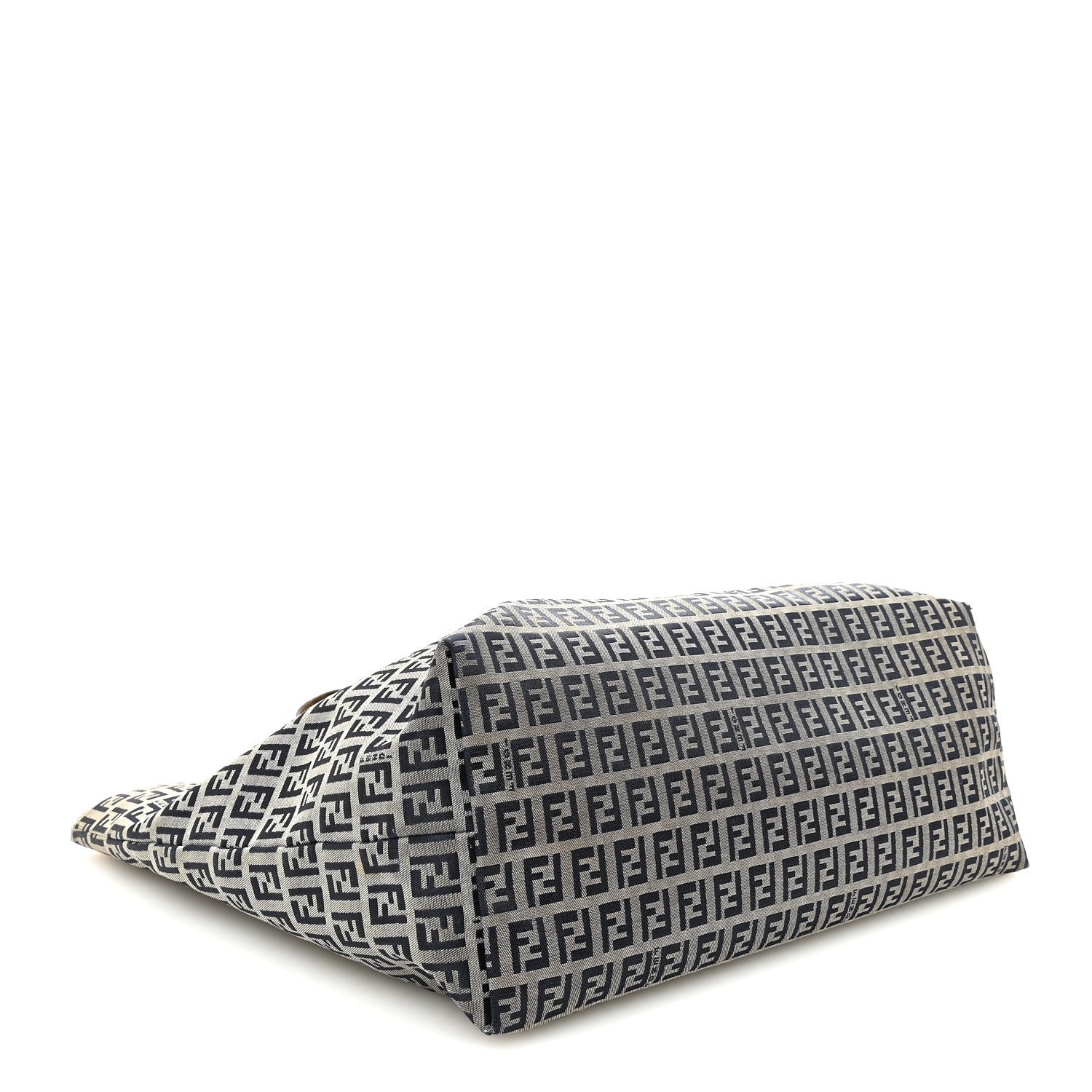 Fendi Zucchino Large Shopper Tote Navy 4 of 9