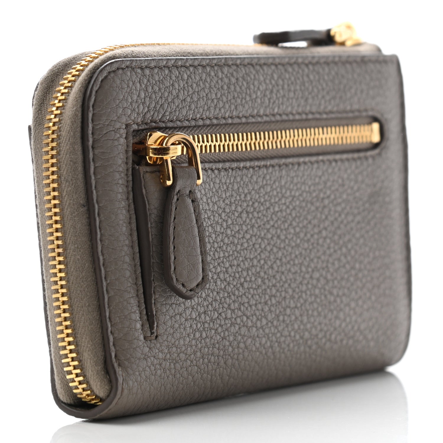 Prada Daino Colour Metal Zip Around Keychain Argilla 3 of 7