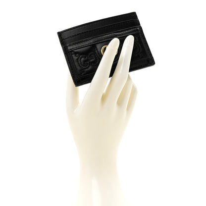 Gucci Calfskin GG Matelasse Card Holder  Black 2 of 7