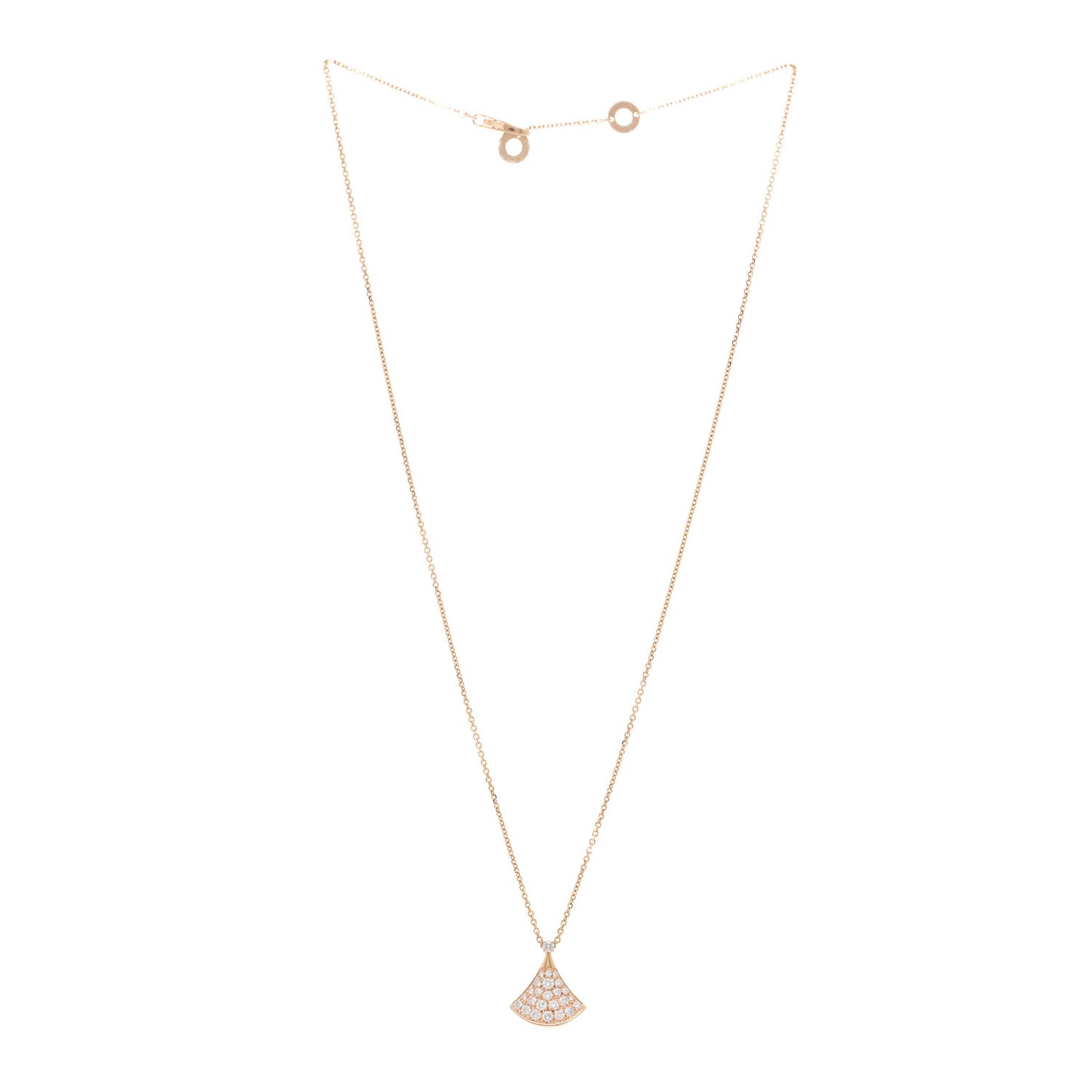 18K Rose Gold Diamond Divas' Dream Pave Pendant Necklace