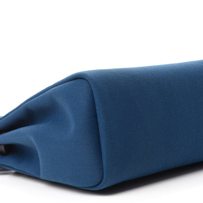 Hermes Military Toile Vache Hunter Herbag Zip PM 31 Deep Blue Indigo 6 of 10