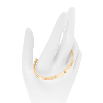 Cartier 18K Yellow Gold LOVE Cuff Bracelet 18 2 of 5