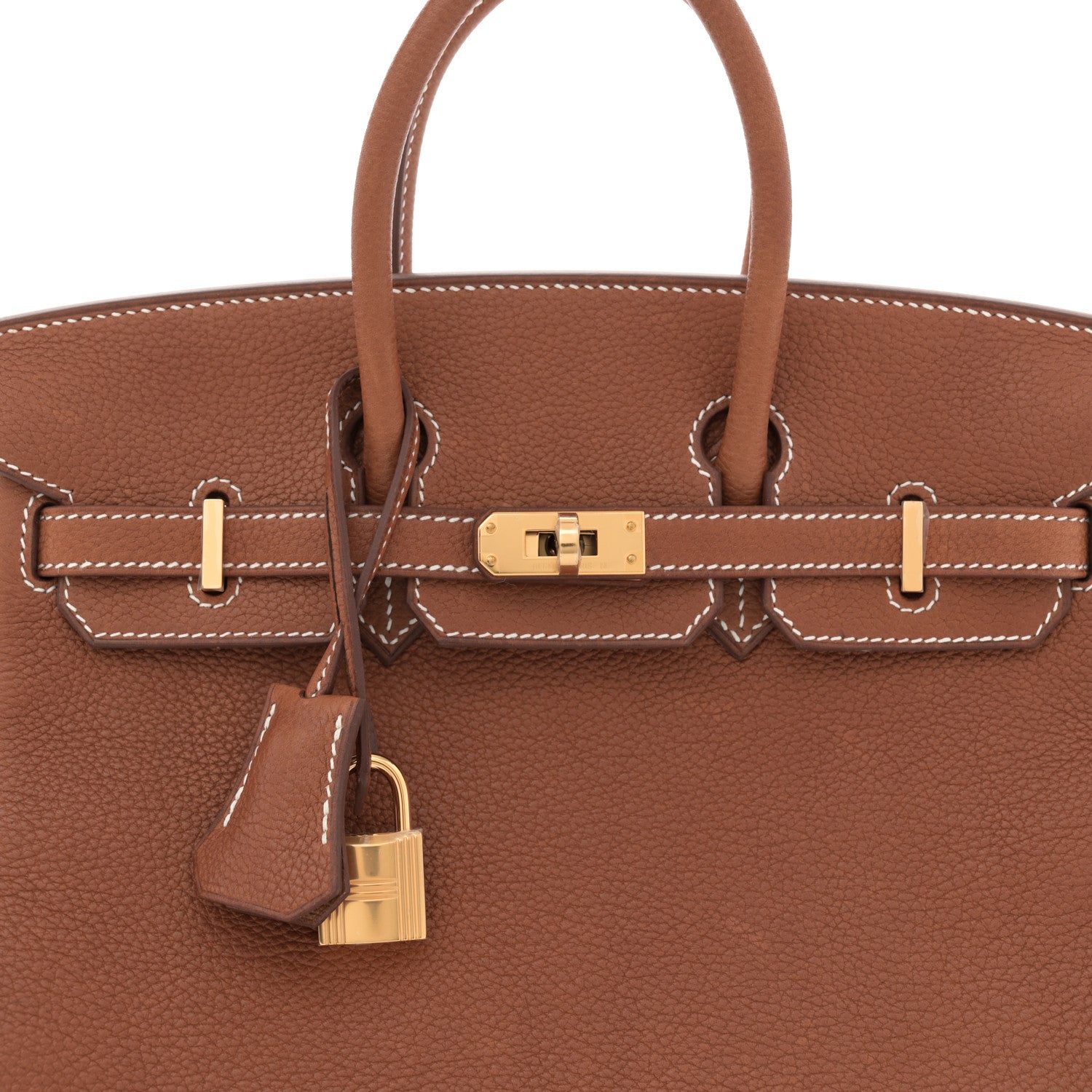 Hermes Natural Barenia Faubourg Birkin 25 Fauve 8 of 13