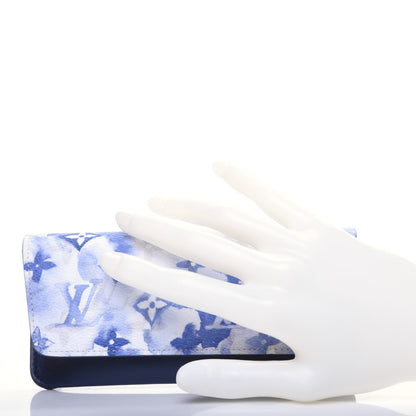 Louis Vuitton Monogram Watercolor Woody Glasses Case Blue 2 of 9