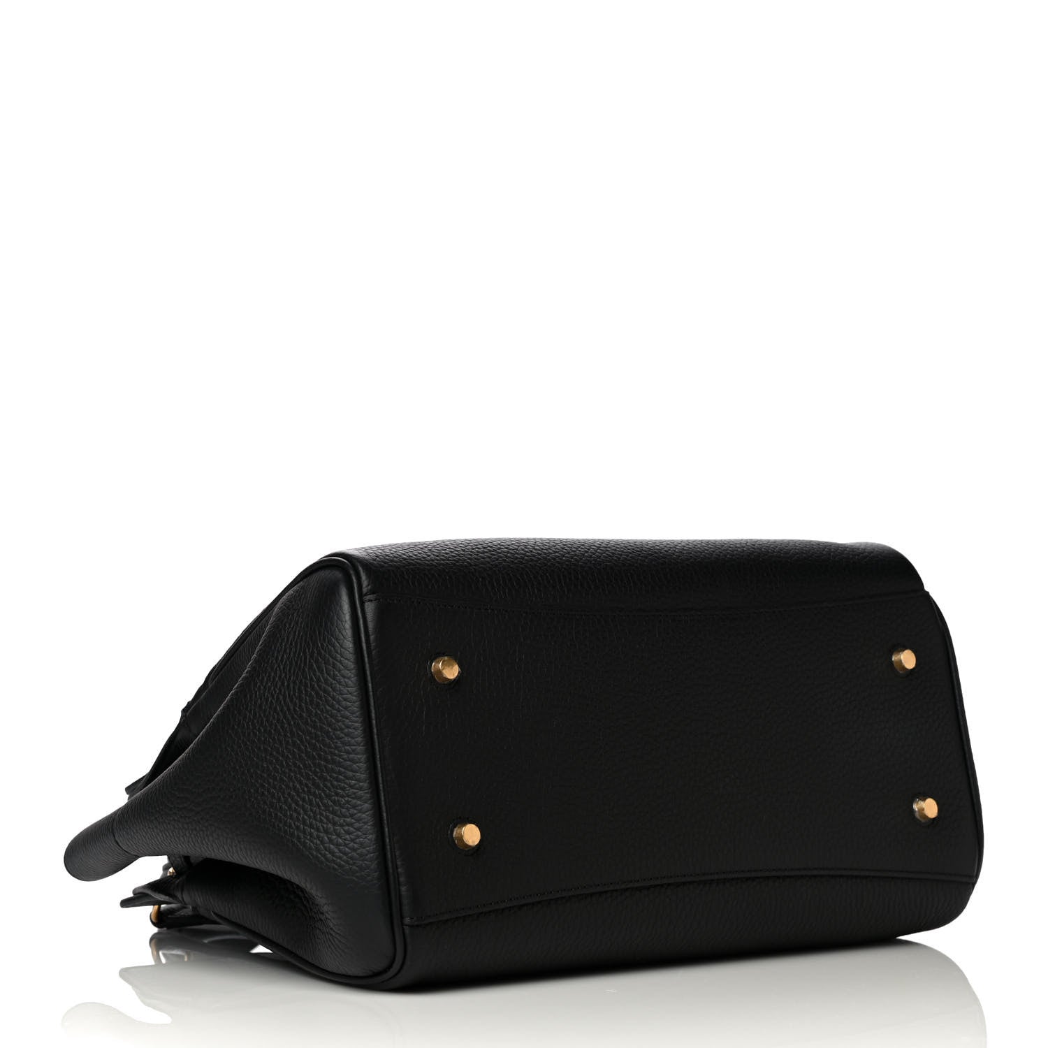 Mulberry Classic Grain Calfskin Belted Bayswater Tote Black 11 of 20