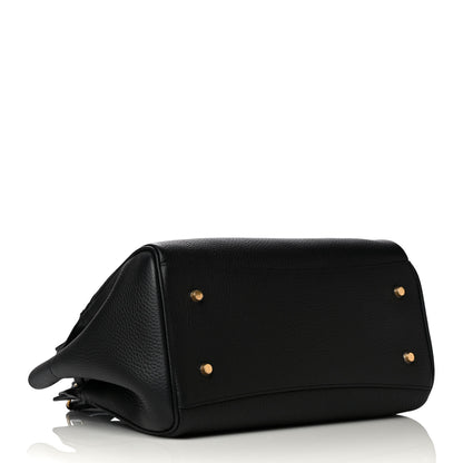 Mulberry Classic Grain Calfskin Belted Bayswater Tote Black 11 of 20